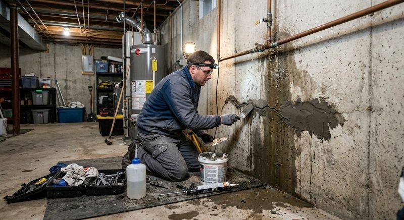 Basement Seepage Repair in Fredericksburg, VA