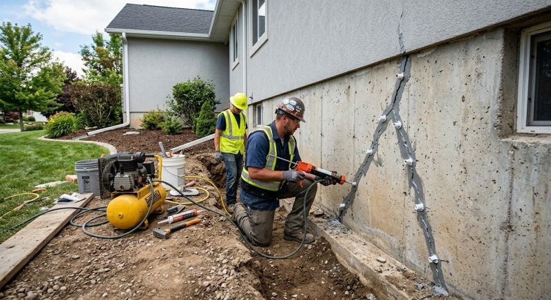 Foundation Crack Sealing in Greenville, SC